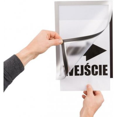 A-Z Reklama CZ Samolepící Magnetický rámeček na stěnu a hladké povrchy A4 - Stříbrný – Zboží Živě
