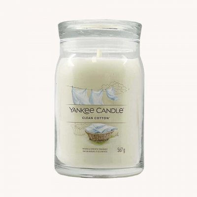 Yankee Candle Signature Clean Cotton 567g – Zboží Mobilmania