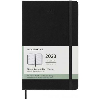 Moleskine A5 týdenní 2023 černý