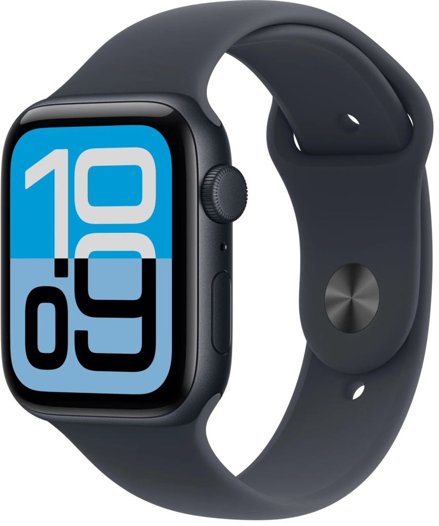 Apple Watch SE 3 (2025) Cellular 44mm Midnight Aluminium Case with Midnight Sport Band S/M MEPH4WF/A
