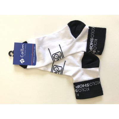 Koloshop teamové ponožky bílá/černá