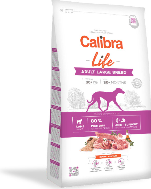 Calibra Dog Life Adult Large Breed Lamb 3 x 12 kg