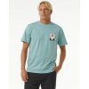 Pánské Tričko Rip Curl SURF REVIVIAL PEAKING TEE Dusty Blue