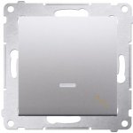 Simon Kontakt 54 Premium Stříbrná schodišťový s podsvícením LED modul rychlospojka, DW6L.01/43 – Hledejceny.cz