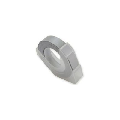 Kompatibilní páska s DYMO 3D Silver Do tiskárny OMEGA bílí tisk/stříbrný podklad 3m/9mm (TBDY9X3SILVER) – Zboží Živě