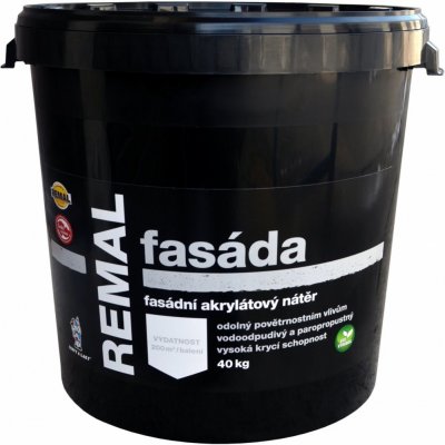 REMAL Bílý akrylátový fasádní nátěr FASÁDA - 15 kg - bílý