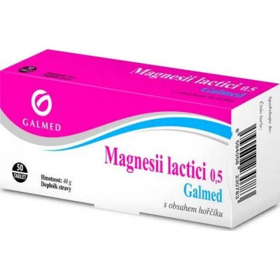 Magnesii lactici Galmed 500 mg 50 tablet – Hledejceny.cz