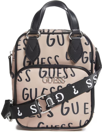 Guess dámská kabelka crossbody Nylon hnědá