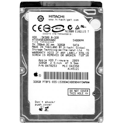 Hitachi 320GB SATA 2,5", HTS545032B9SA02