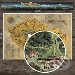 Stírací mapa Česka DELUXE XL zlatá - Mapa bez lišt, dárkový tubus – Zbozi.Blesk.cz