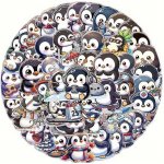 Set 50 samolepek tučňák (2) – Sleviste.cz