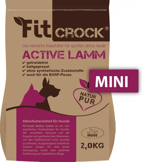 cdVet Fit-Crock Active MINI Jehněčí lisované za studena 2 kg