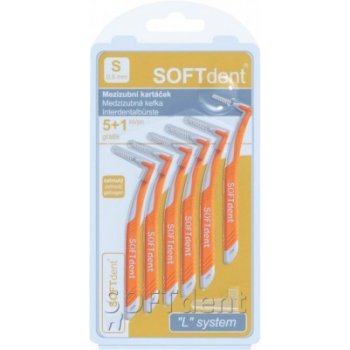 SOFTdent mezizubní kartáčky zahnutý S 0,5 mm 6 ks