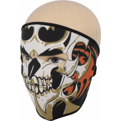 Haker Ochranná neoprénová maska na obličej lebka barevná
