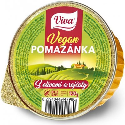 Viva Vegan pomazánka s olivami a rajčaty 120g – Zbozi.Blesk.cz