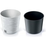 Prosperplast Květináč FURU ROUND 25 cm bílý – Zboží Dáma