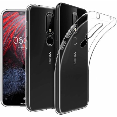 PROTEMIO 10539 Silikonový obal Nokia 6.1 Plus 2018 (X6 2018) průhledný