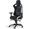 Herní křeslo Noblechairs EPIC Genuine leather, černá/bílá/červená