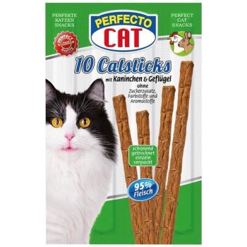 Perfecto Cat Masové tyčky králík & drůbeží 10 x 50 g