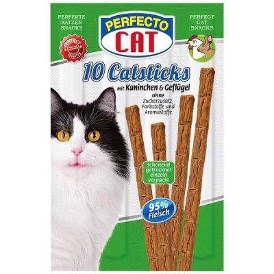 Perfecto Cat Masové tyčky králík & drůbeží 10 x 50 g – Zbozi.Blesk.cz