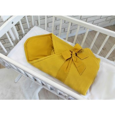 Baby Nellys zavinovačka s mašlí hořčicová – Hledejceny.cz