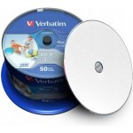 Verbatim BD-R SL 25GB 6x, printable, spindle, 50ks (43812) – Zboží Živě