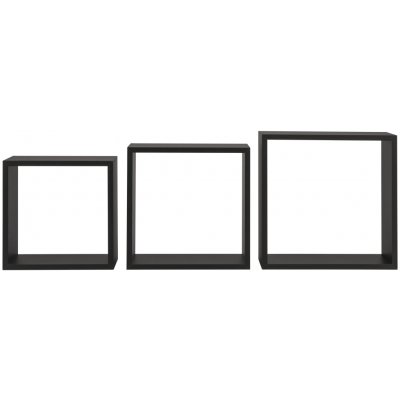 LIVARNO home Regálové kostky, sada 3 ks, 30 x 30 cm (černá) – Zboží Dáma