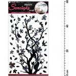 Anděl 10149 samolepící dekorace černošedá větvička 60x32cm – Zboží Dáma