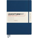 Leuchtturm 1917 Tečkovaný zápisník v pevné vazbě A4+ 235 listů tmavě modrý – Zboží Živě