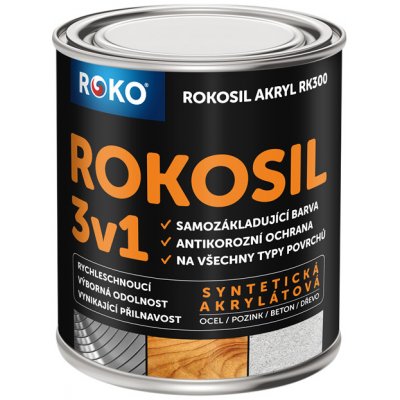 Rokospol Rokosil Akryl RK300 3v1 samozákladující ČSN 5300 3 l
