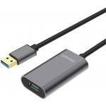Unitek Y-3005 USB, USB 3.2 Gen 1 (3.1 Gen 1) USB A, 10m, šedý