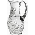 Bohemia Crystal Broušený skleněný džbán s uchem brus Mašle 1300ml – Zboží Dáma