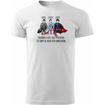 Trikíto pánské tričko SUPERMAN Bílá – Zboží Mobilmania