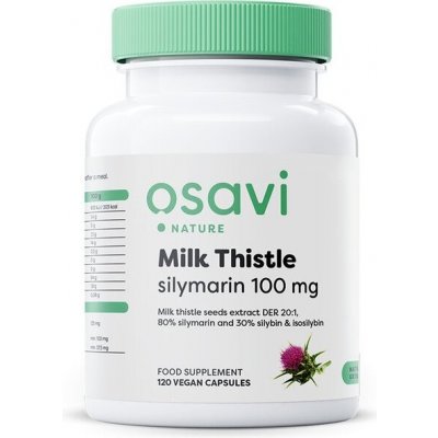Osavi Milk Thistle Silymarin 100mg 120 vegan kapslí – Hledejceny.cz
