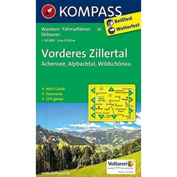 28 Achensee Rofan Zillertal1:50 000