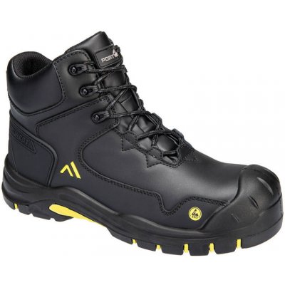 PORTWEST Apex Mid Boot S3S ESD HRO SR SC FO FC18 obuv Černá/žlutá – Zboží Mobilmania