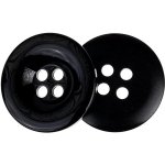 Knoflíky Žirovnice Knoflík 3 cm černý, 349898, sada 3ks – Zboží Dáma