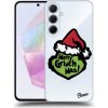 Pouzdro a kryt na mobilní telefon Samsung Picasee silikonové Samsung Galaxy A35 5G Grinch 2 čiré