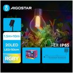Aigostar B.V. Aigostar LED Solární vánoční řetěz 20xLED 8 funkcí 11,5m IP65 multicolor AI1205 – Hledejceny.cz