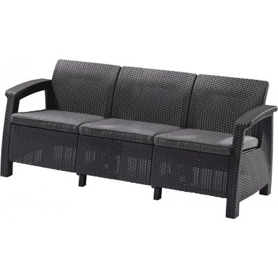 Keter CORFU LOVE SEAT MAX grafit – Zbozi.Blesk.cz