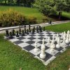 Šachy Černo-šedá plastová hra AvaTile Šachy - délka 4,25 m, šířka 4,25 m