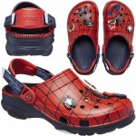 Crocs Team SpiderMan All Terrain Clog K navy Červená – Zboží Dáma