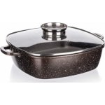 BANQUET Pekáč s nepřilnavým povrchem PREMIUM Dark Brown 28x28x8 cm s poklicí s aroma knobem – Zbozi.Blesk.cz