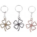 Přívěsek na klíče Wiky čtyřlístek kov 3 barvy růžová – Hledejceny.cz