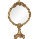 Settarra Stolní zrcadlo ve zlatém antik rámu 12 x 6 x 19 cm – Zboží Dáma