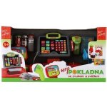 Teddies Pokladna velká digitální plast na baterie se zvukem a světlem – Sleviste.cz