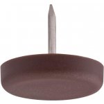 Walteco Plastový kluzák s trnem, průměr 25mm, hnědý, 8 ks , 84984 – Zbozi.Blesk.cz