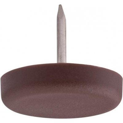 Walteco Plastový kluzák s trnem, průměr 25mm, hnědý, 8 ks , 84984 – Zbozi.Blesk.cz