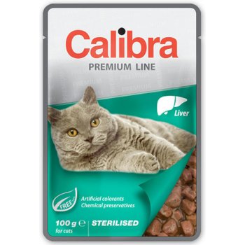 Calibra Premium Sterilised Liver 6 x 100 g