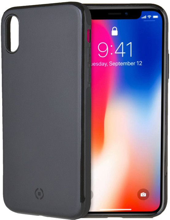 Pouzdro CELLY Ghostskin zadní TPU Apple iPhone X/XS, černé
